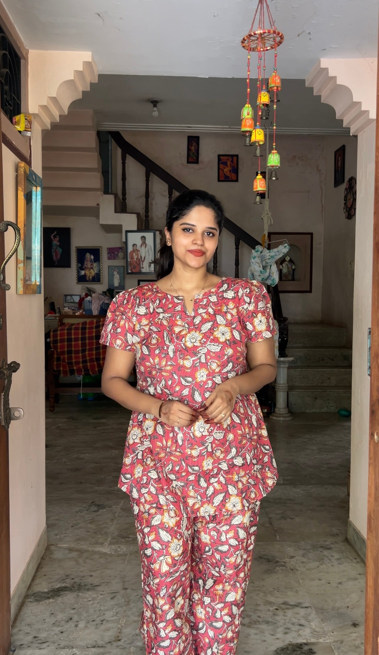 Heera - Persian Floral Night Suit