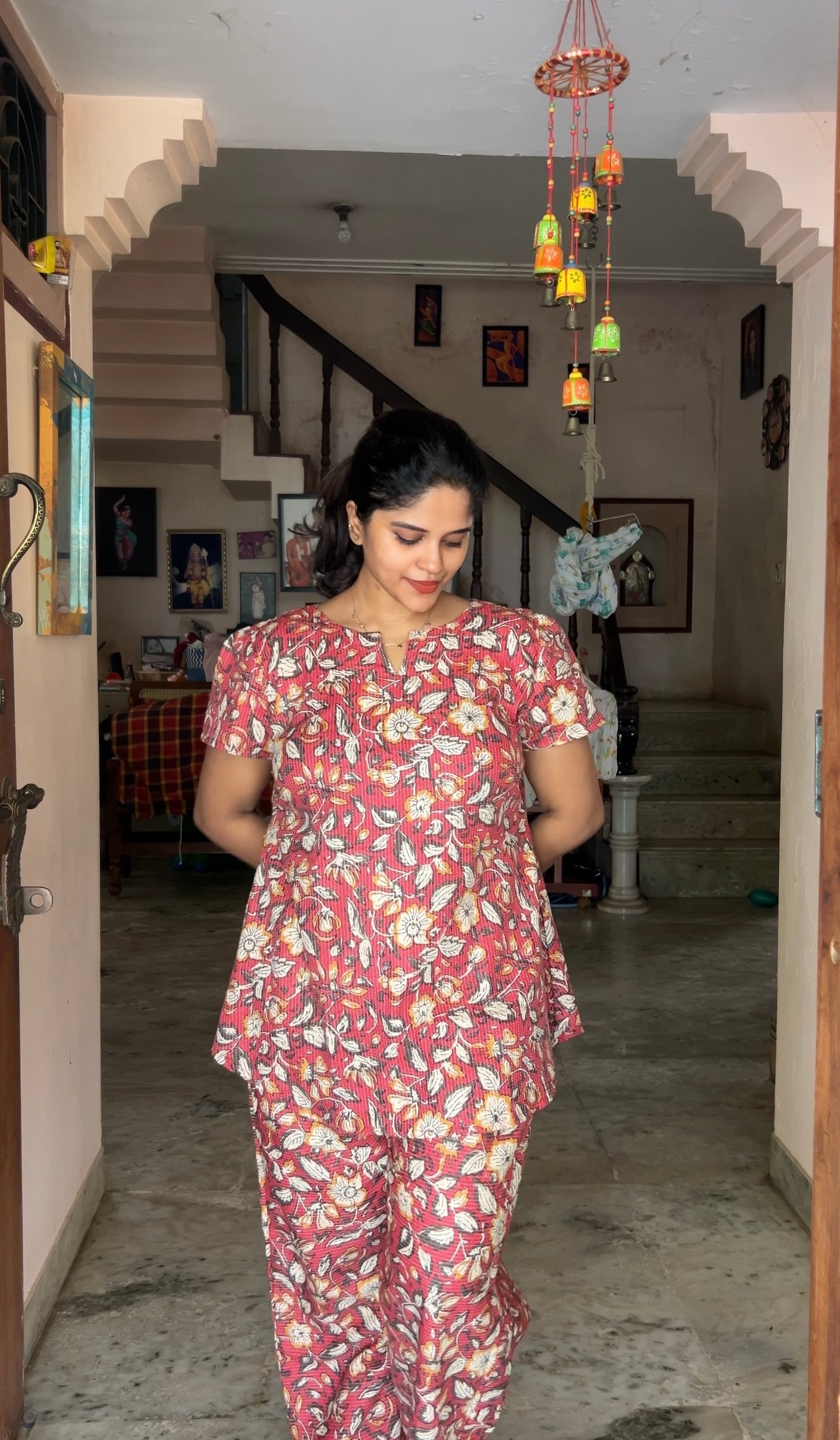 Heera - Persian Floral Night Suit