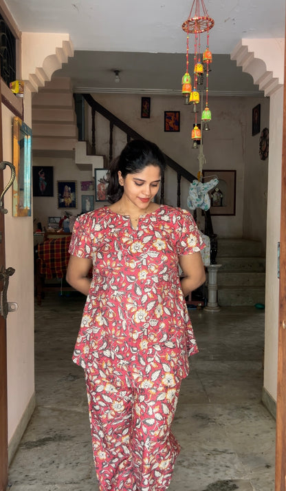 Heera - Persian Floral Night Suit