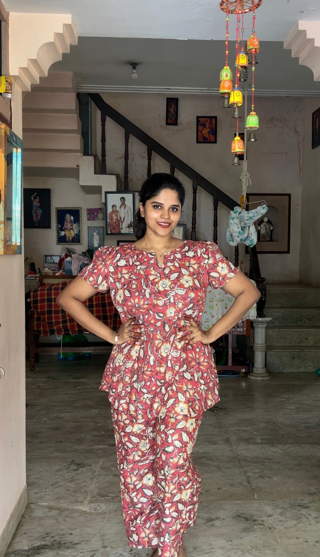 Heera - Persian Floral Night Suit