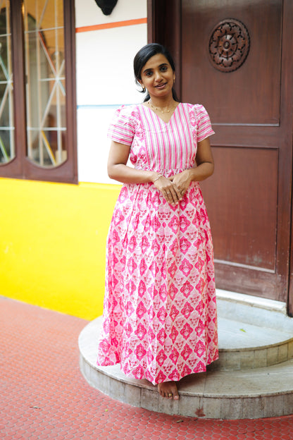 Mullai - Pink Maxi Nighty