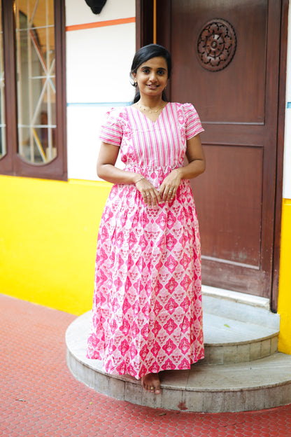 Mullai - Pink Maxi Nighty