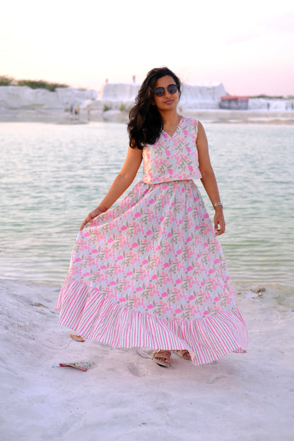 Charvi - Crop Top Skirt