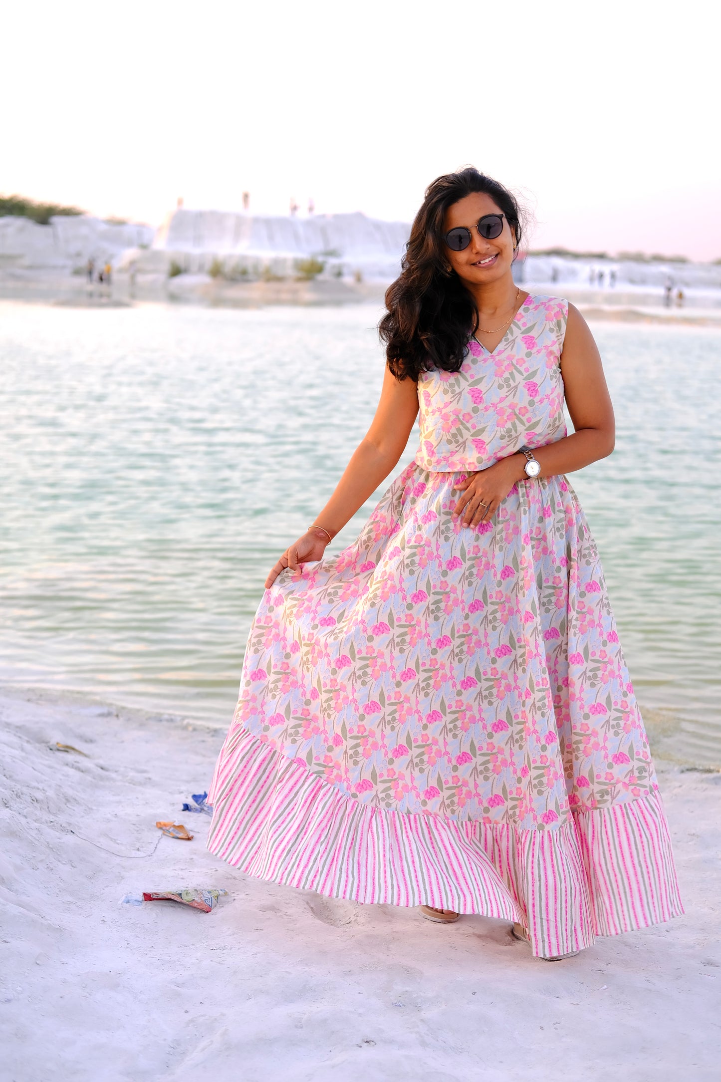 Charvi - Crop Top Skirt
