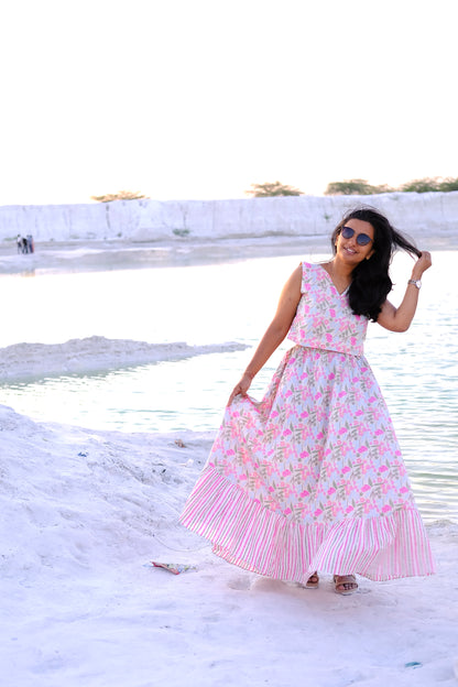 Charvi - Crop Top Skirt