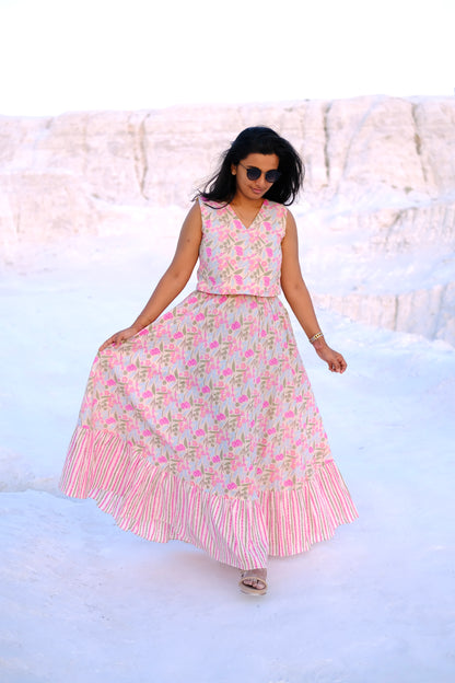 Charvi - Crop Top Skirt