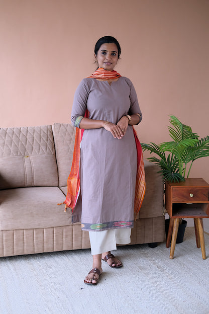 Manasa - Dusty Lavender 2 Pcs Cotton Salwar Set