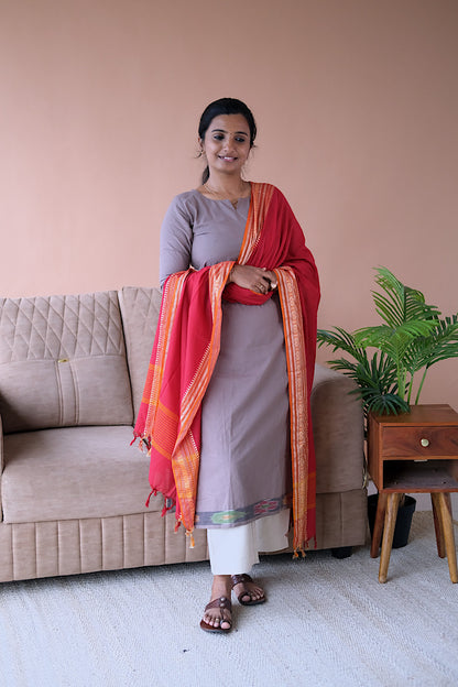 Manasa - Dusty Lavender 2 Pcs Cotton Salwar Set