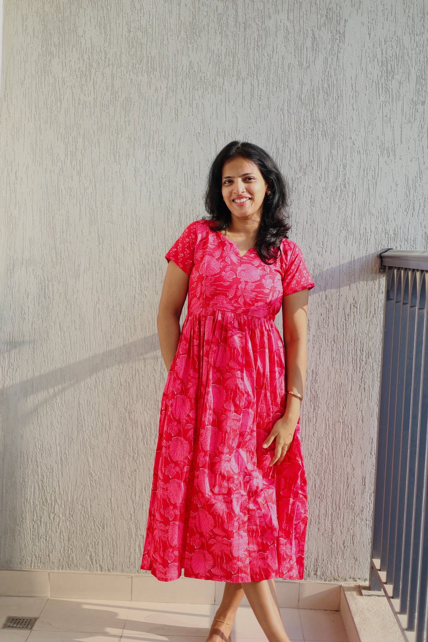 Kayal - Pink Midi Nighty