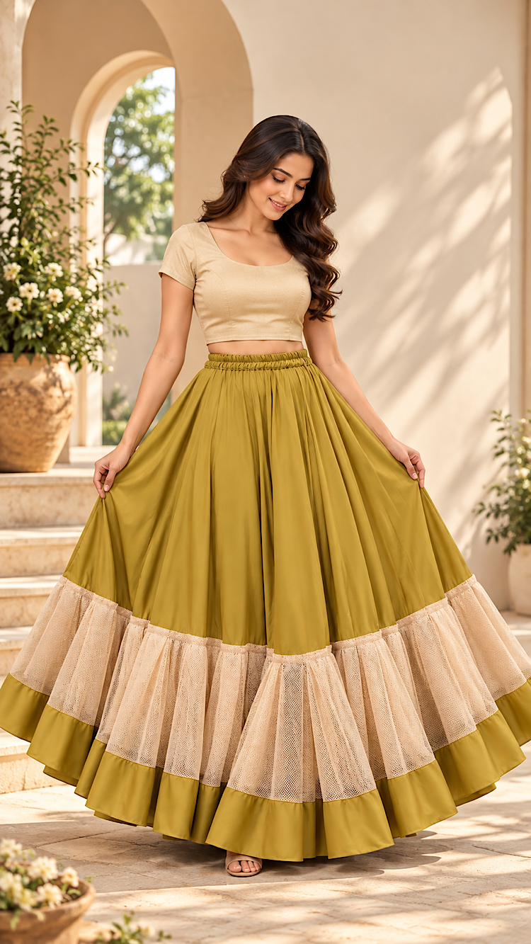 Twirl Fit - Nude Volume Boost Detachable Can Can Skirt