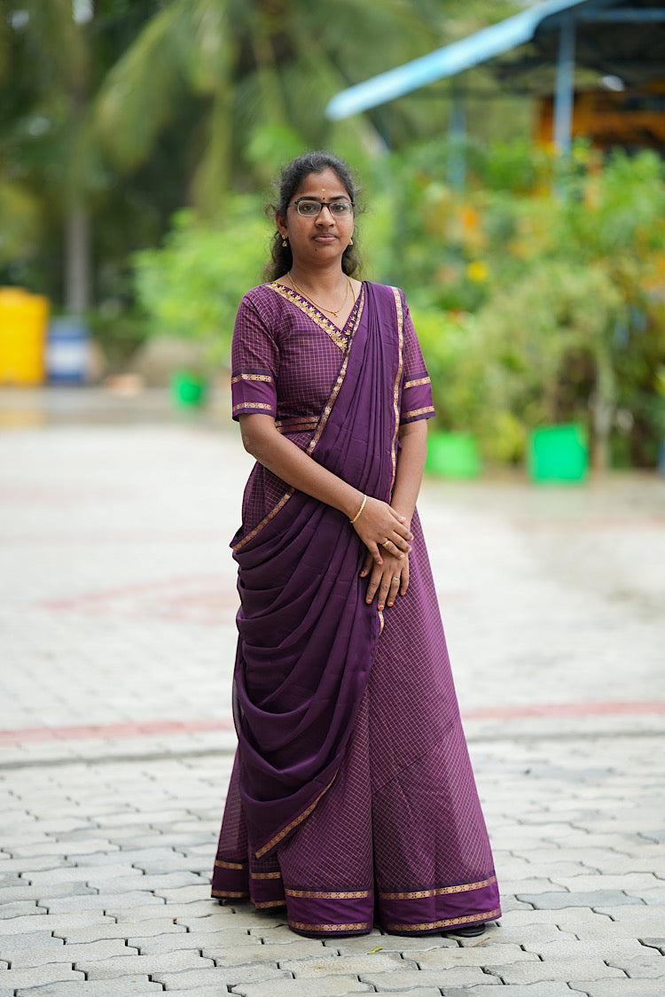 Aarya - Wine Aarani Silk Multiwear Maxi Dress