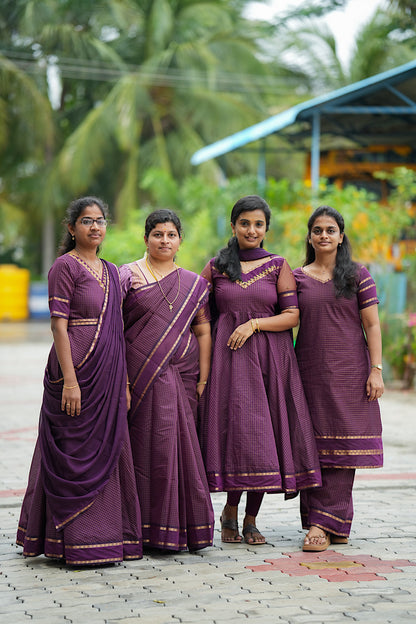 Aarya - Wine Aarani Silk Multiwear Maxi Dress