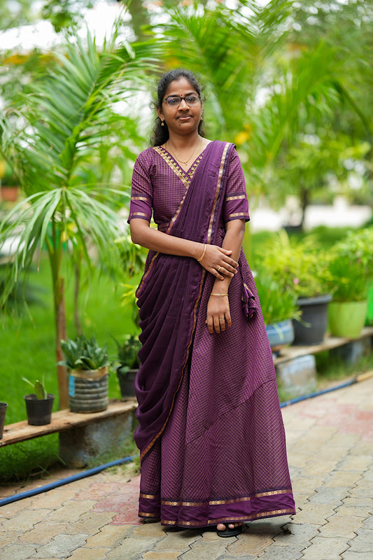 Aarya - Wine Aarani Silk Multiwear Maxi Dress