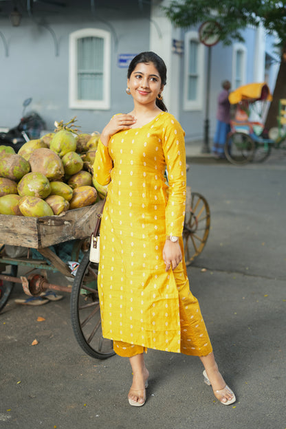 Isai - Yellow Kurta Set