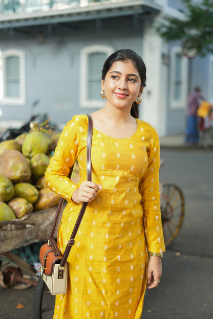 Isai - Yellow Kurta Set