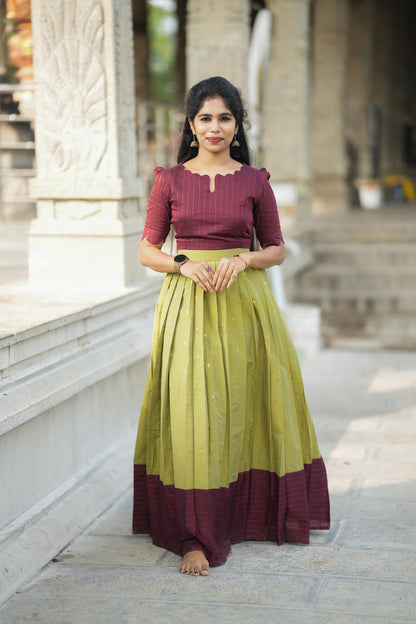 Sarika - Crop Top & Skirt