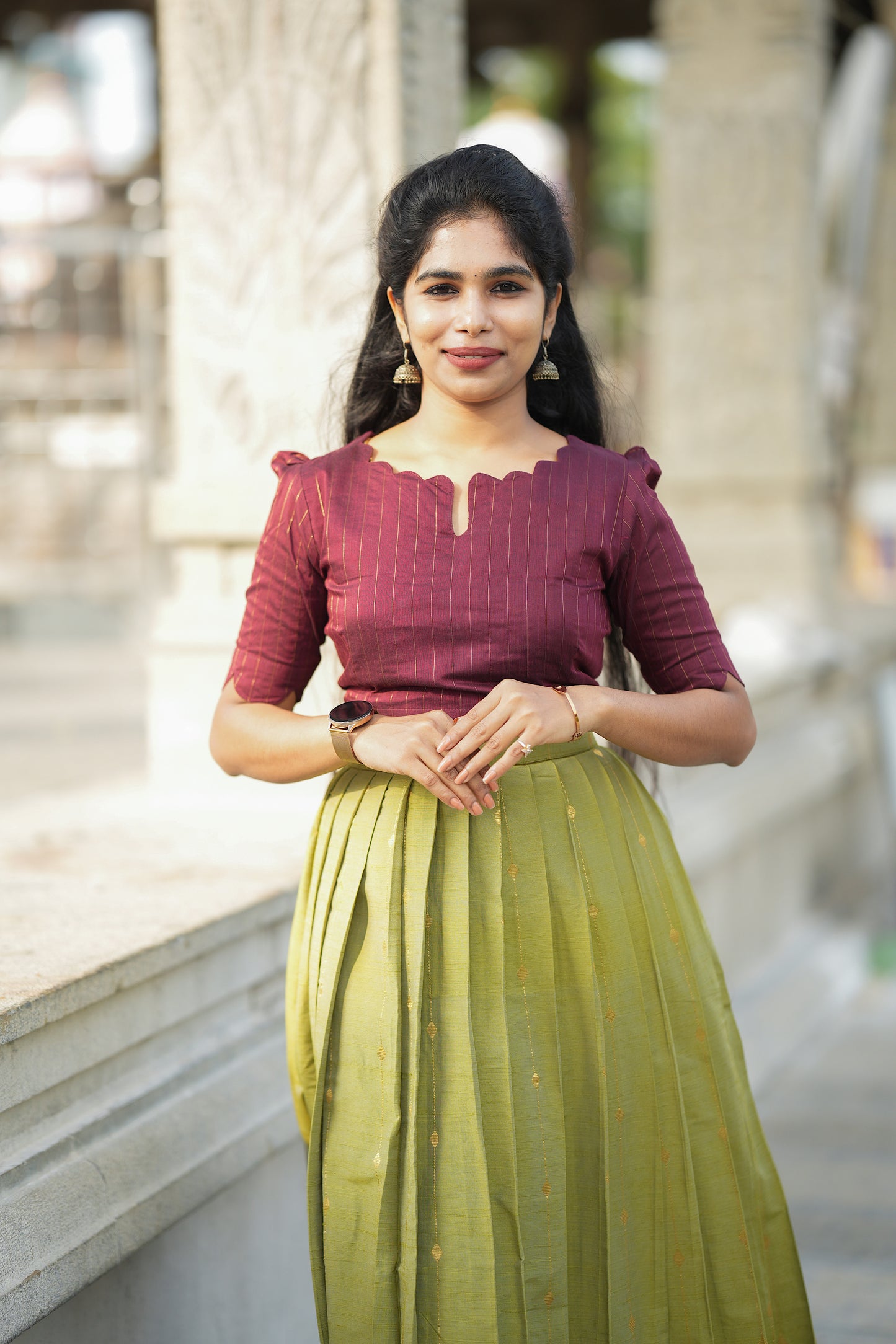 Sarika - Crop Top & Skirt