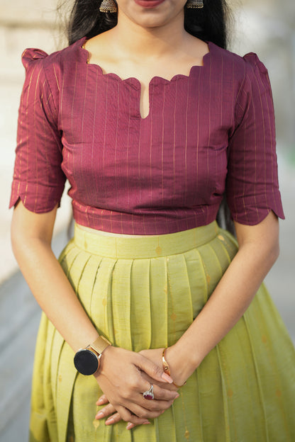 Sarika - Crop Top & Skirt