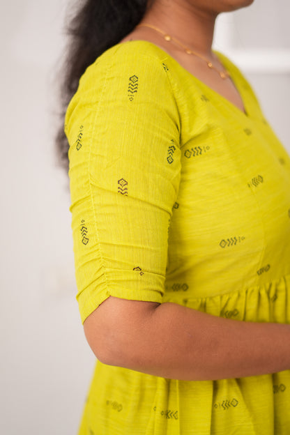 Aadhya - Handloom Midi Dress