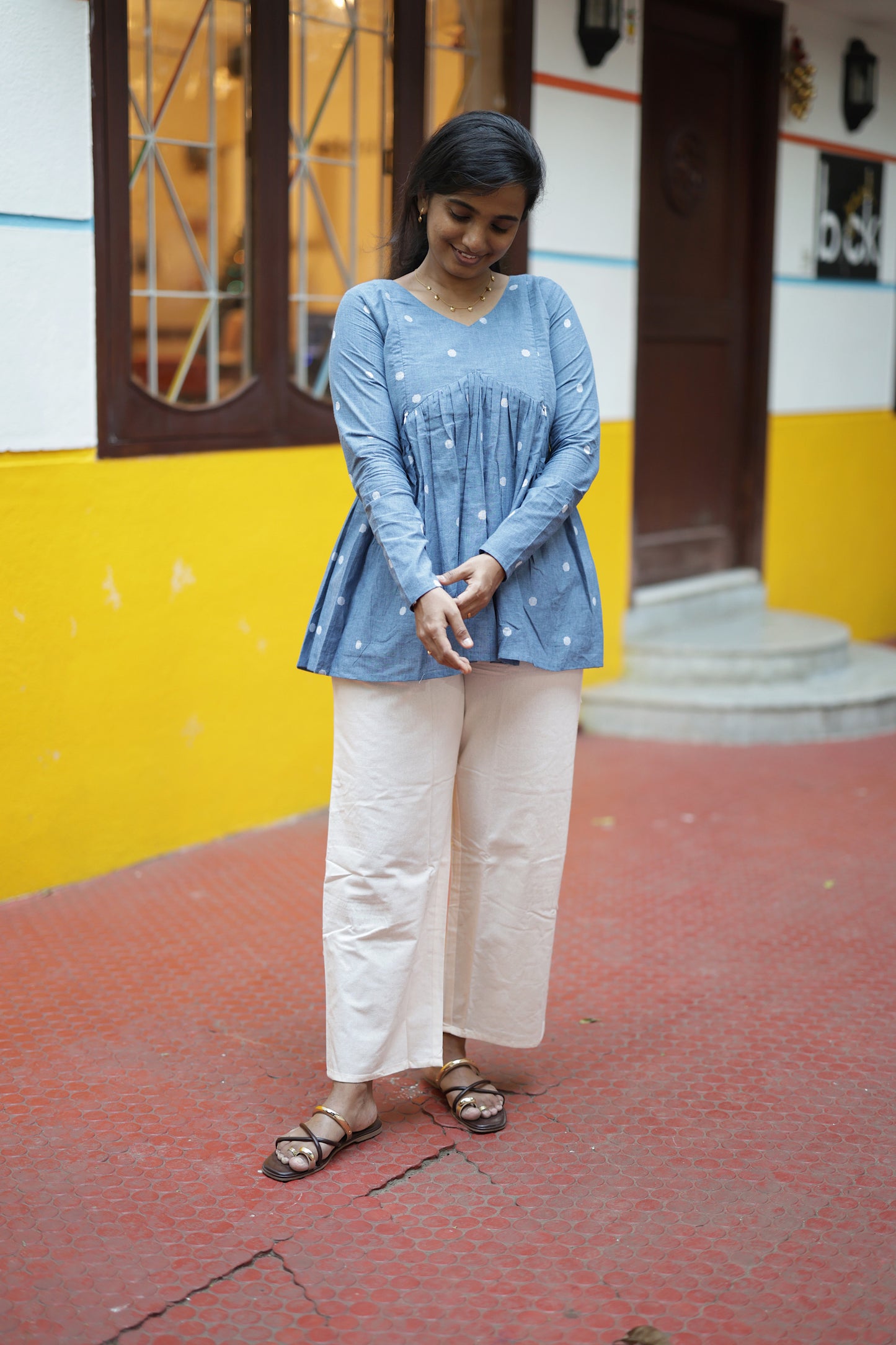 Paavai -  Alia Cut Peplum Top