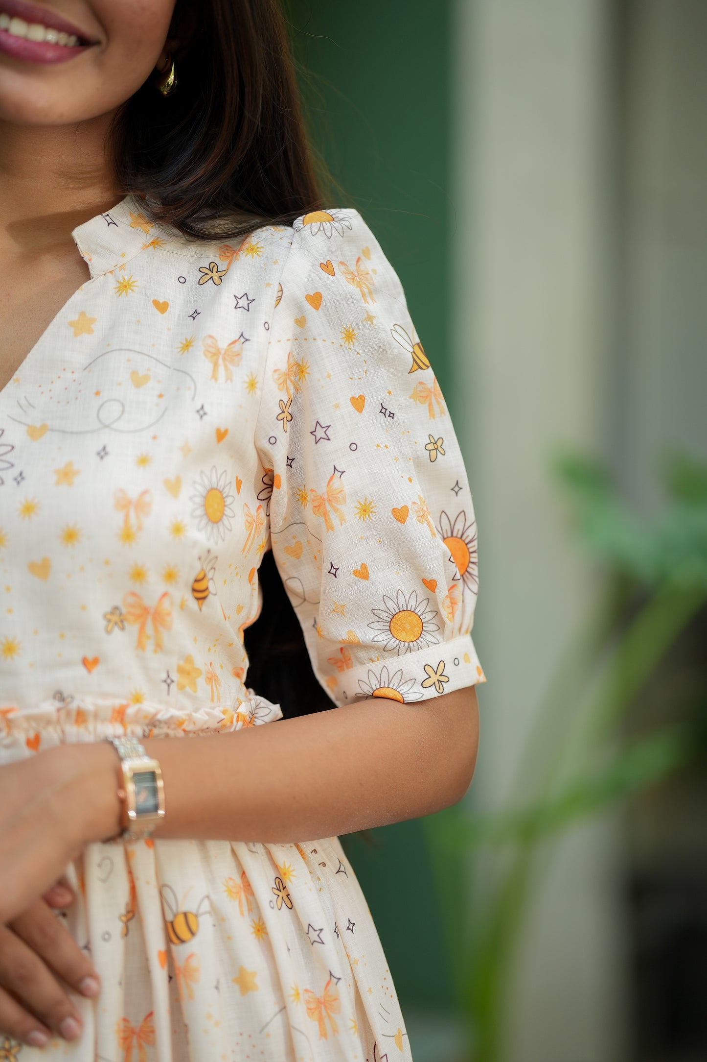 Yuva - Honey Daisy Printed Maxi