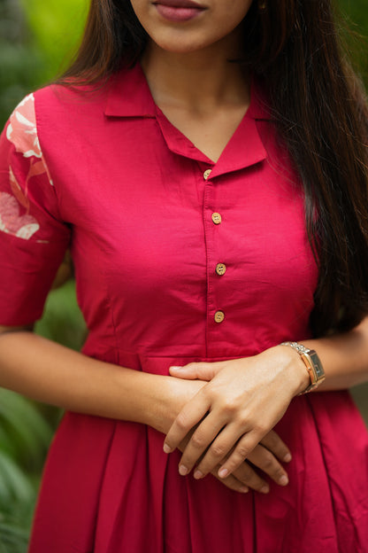 Yashvi - Pink Cotton Maxi