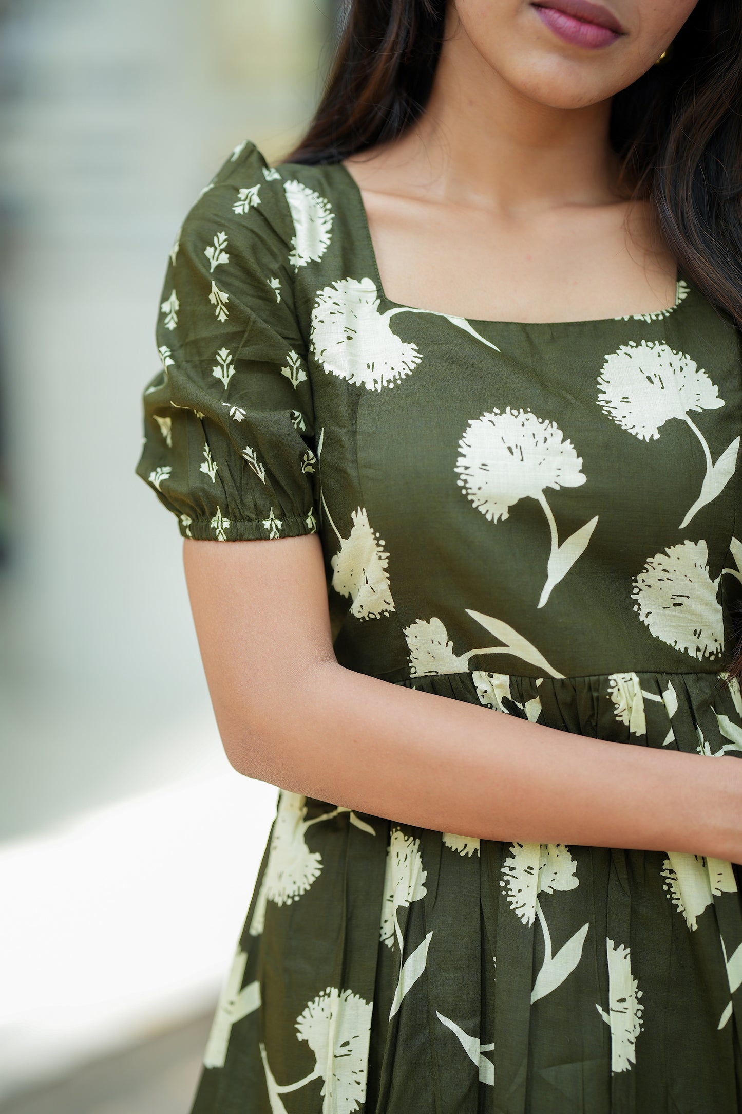 Anicham - Green Layer Peplum Top