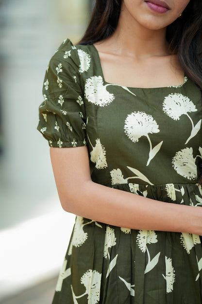 Anicham - Green Layer Peplum Top