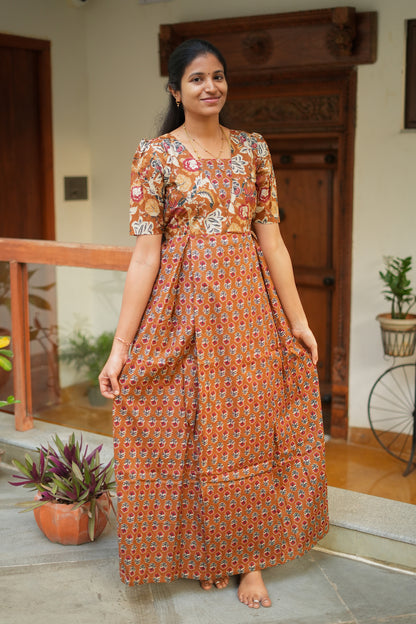 Nisha - Brown Maxi Nighty