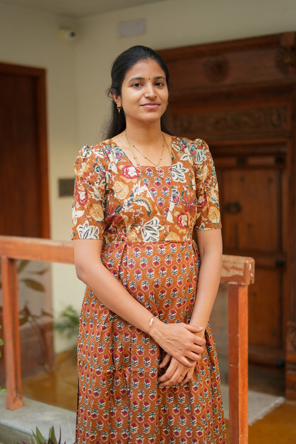Nisha - Brown Maxi Nighty