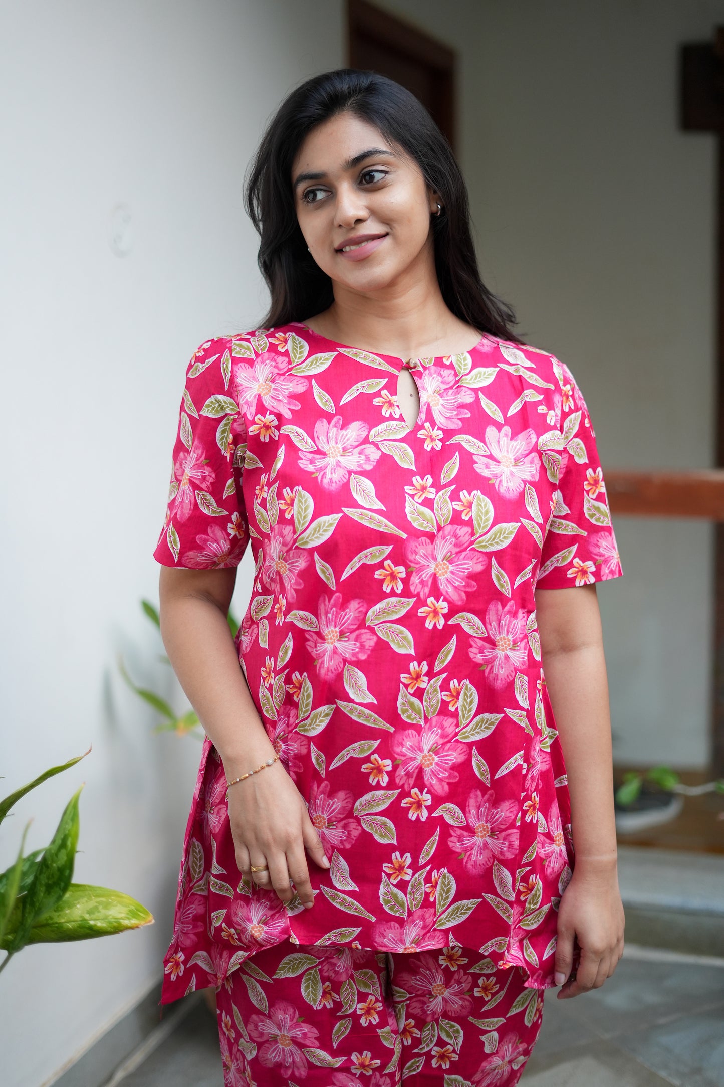 Heera - Rani Pink Night Suit