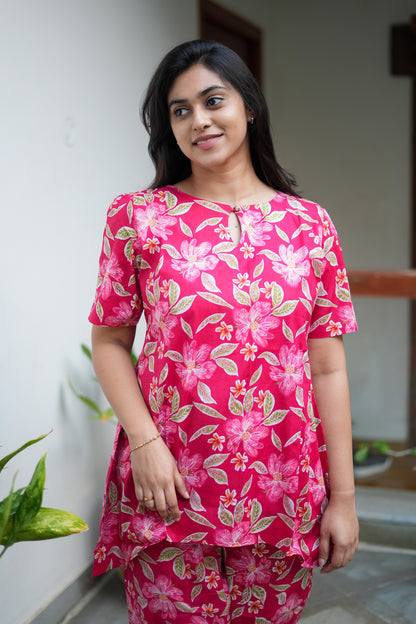 Heera - Rani Pink Night Suit