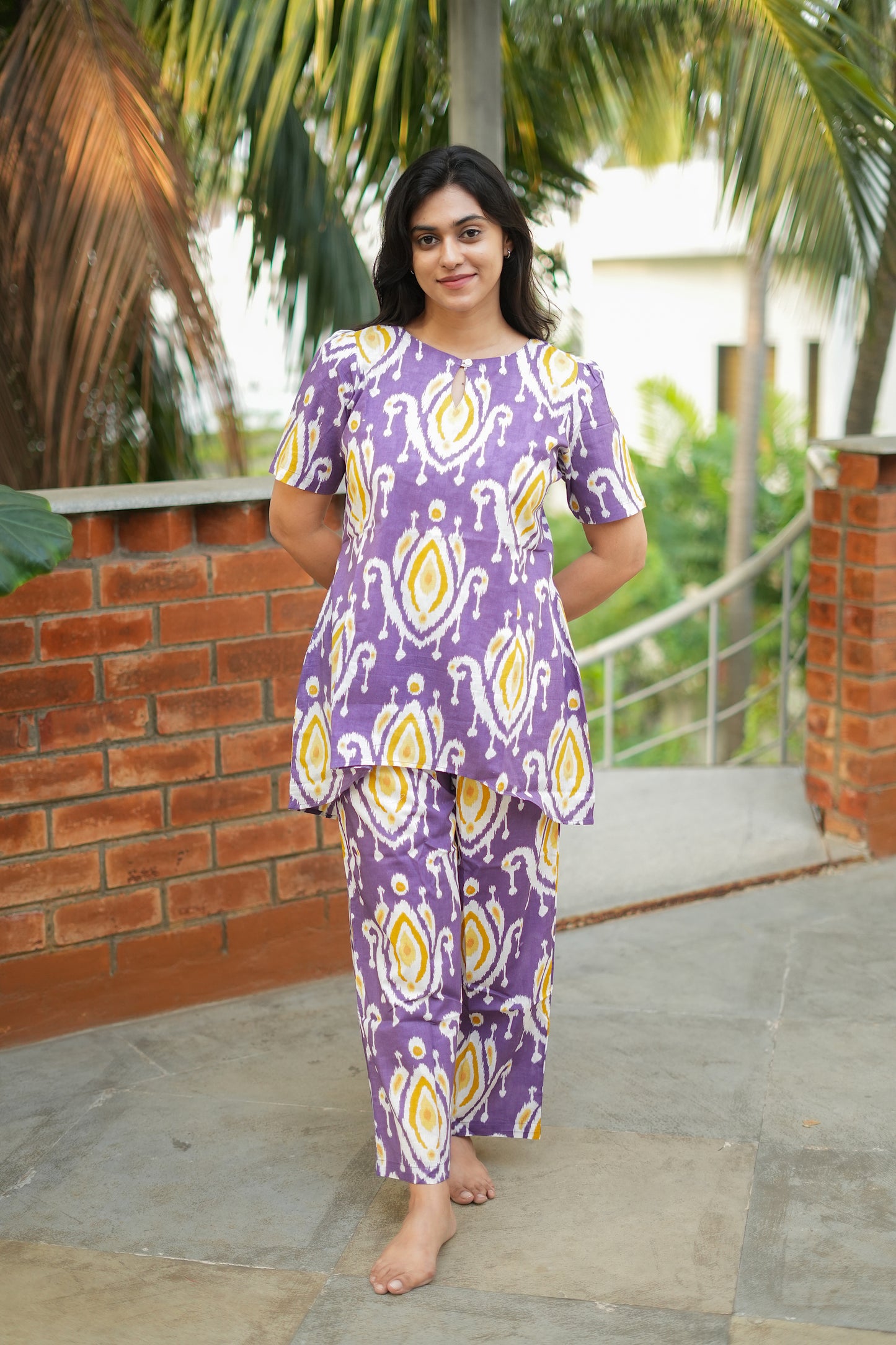 Heera - Dusty Lavender Night Suit