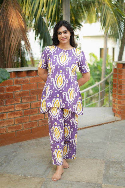 Heera - Dusty Lavender Night Suit