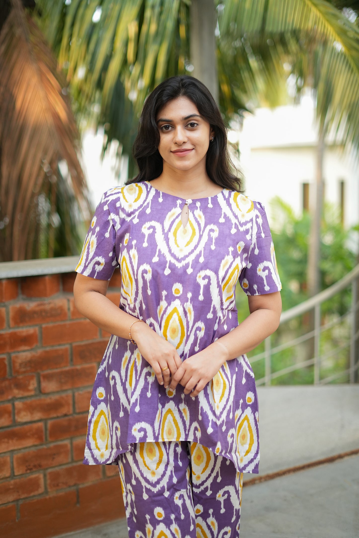 Heera - Dusty Lavender Night Suit
