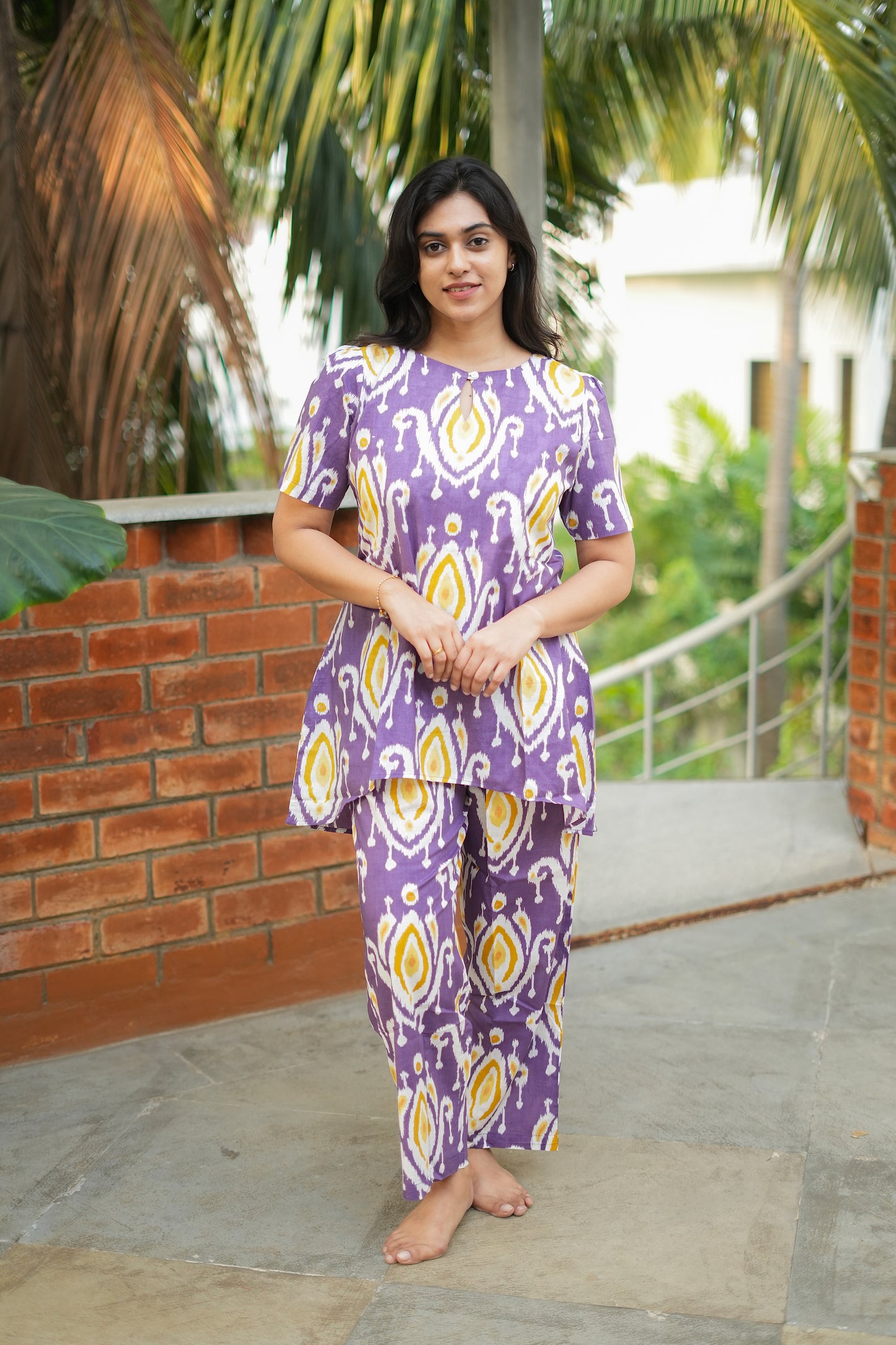 Heera - Dusty Lavender Night Suit