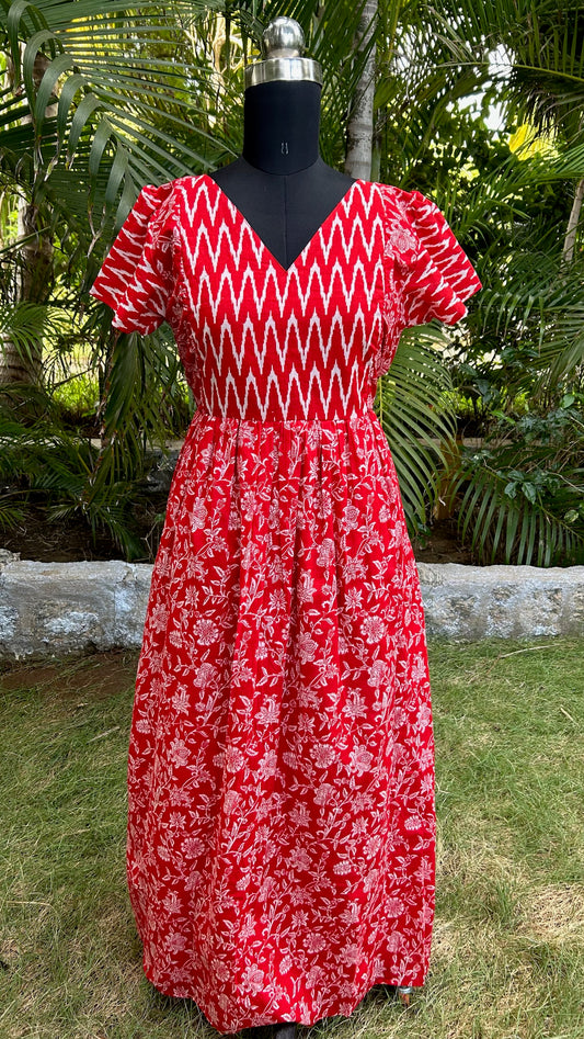 Mullai - Red Maxi Nighty