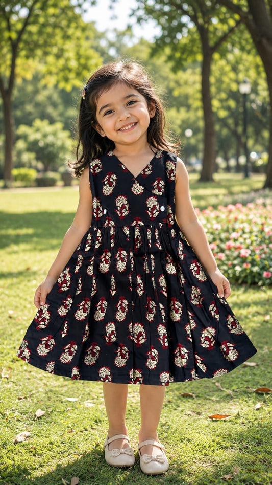 Idhal - Black Wrap Dress