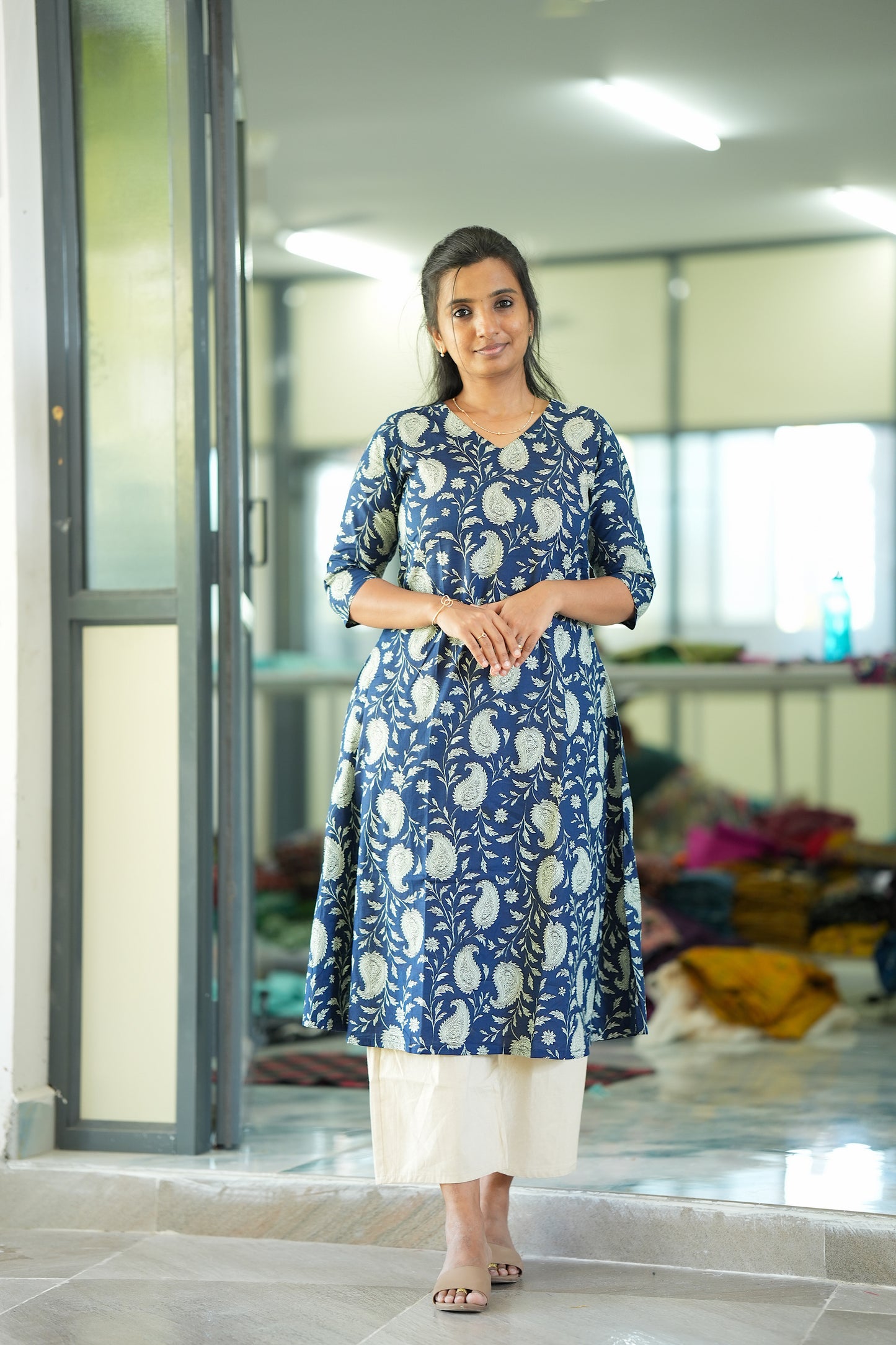 Bhavika -  Blue Aline Kurti