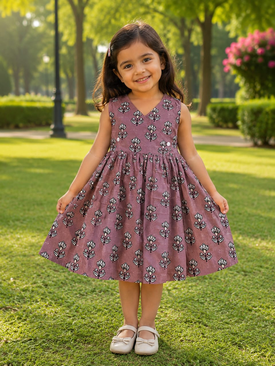 Idhal - Onion Pink Wrap Dress