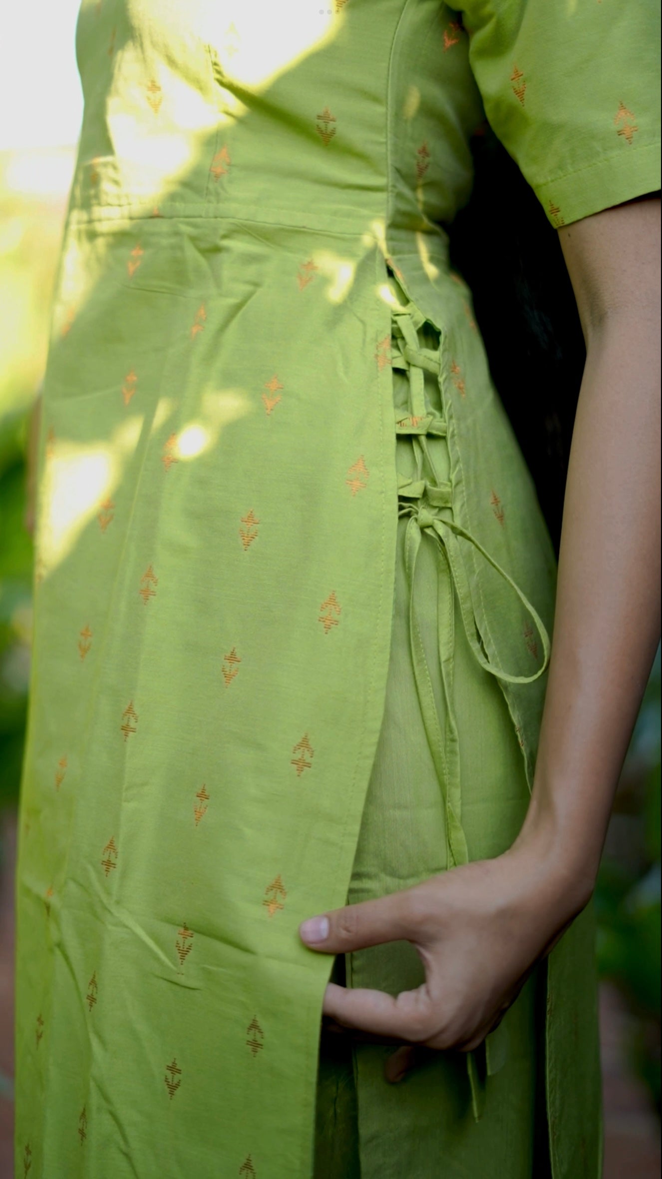Laya - Green 3 Pcs Kurti Set