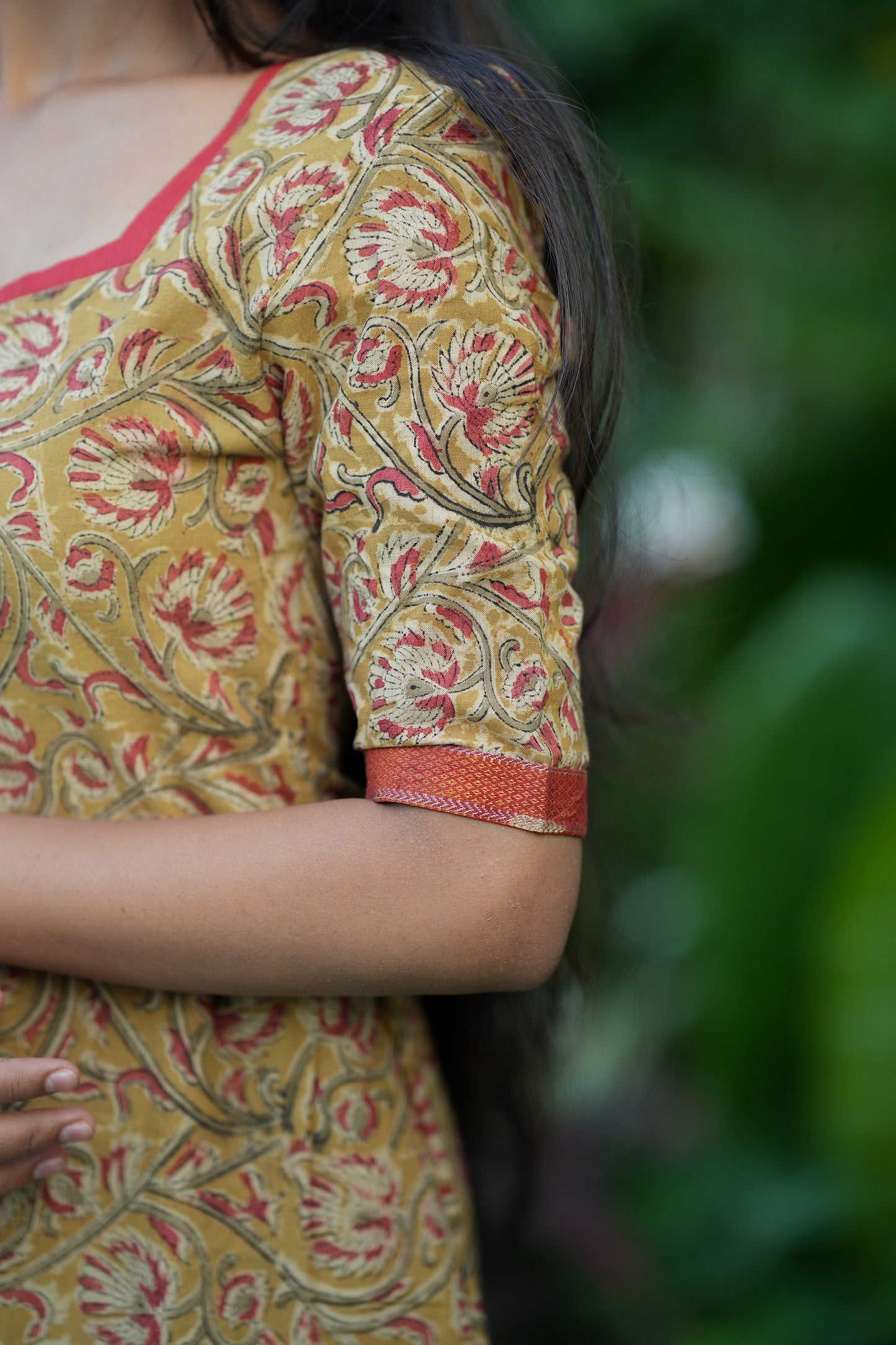 Anaya -  Soft Yellow 3 Pcs Cotton Aline Kurti Set