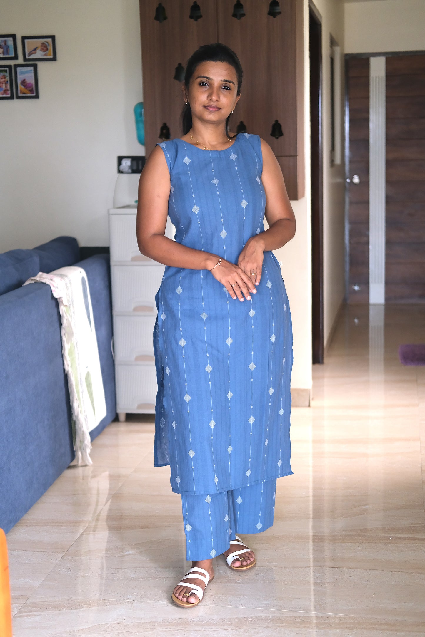 Uthra -  Denim Blue Co-ord Set
