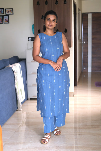 Uthra -  Denim Blue Co-ord Set