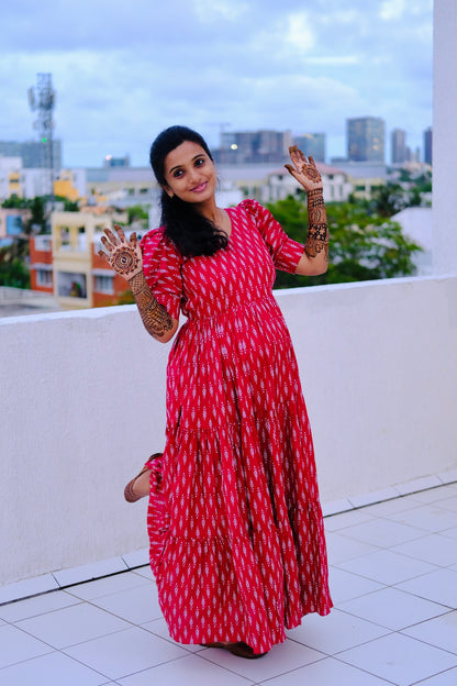 Kavi - Red Maxi Dress