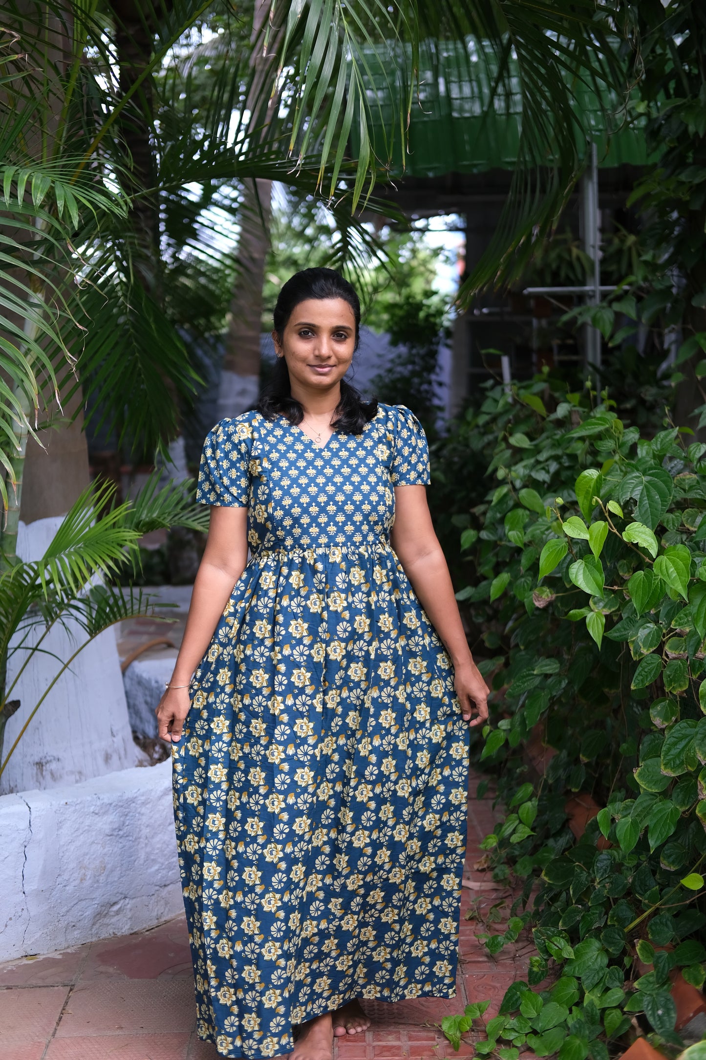 Mullai - Blue Maxi Nighty