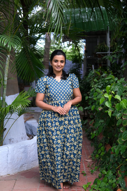 Mullai - Blue Maxi Nighty