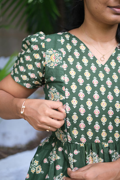 Mullai - Green Maxi Nighty