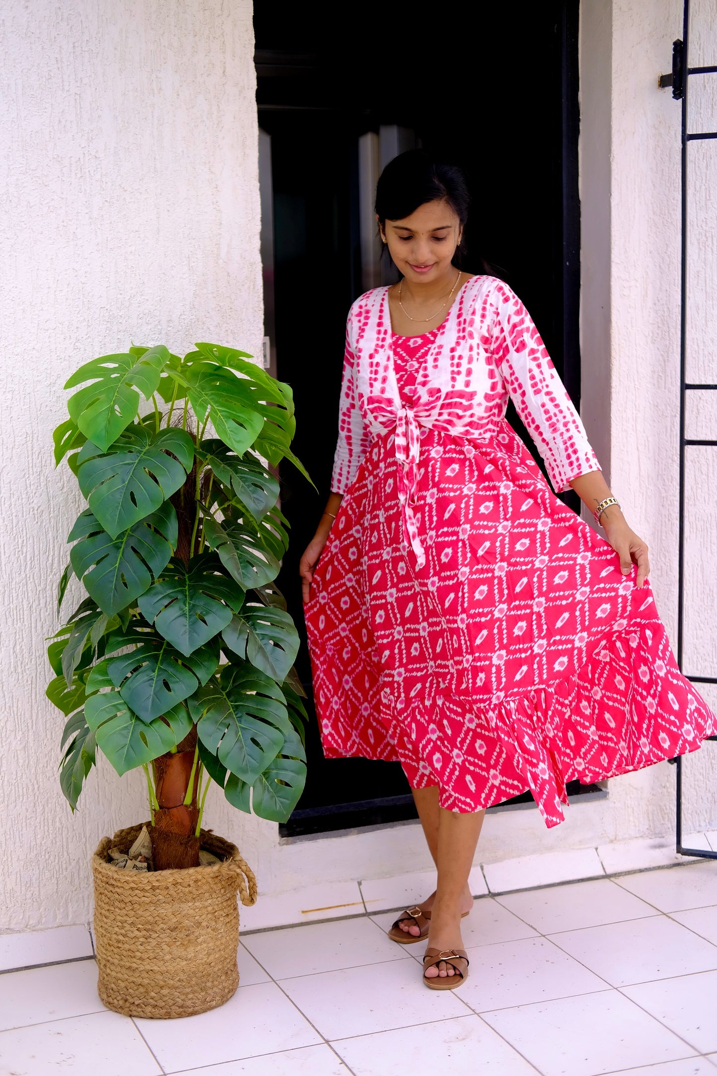 Tarika - Pink Midi Dress