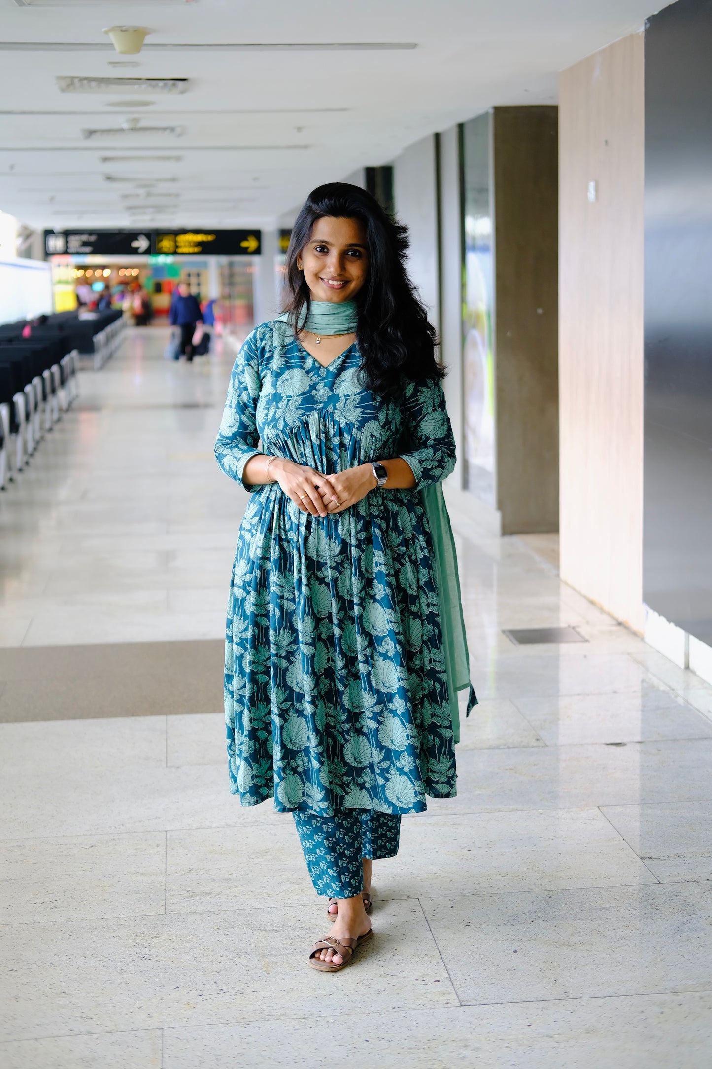 Kana - Teal Blue Kurta Set